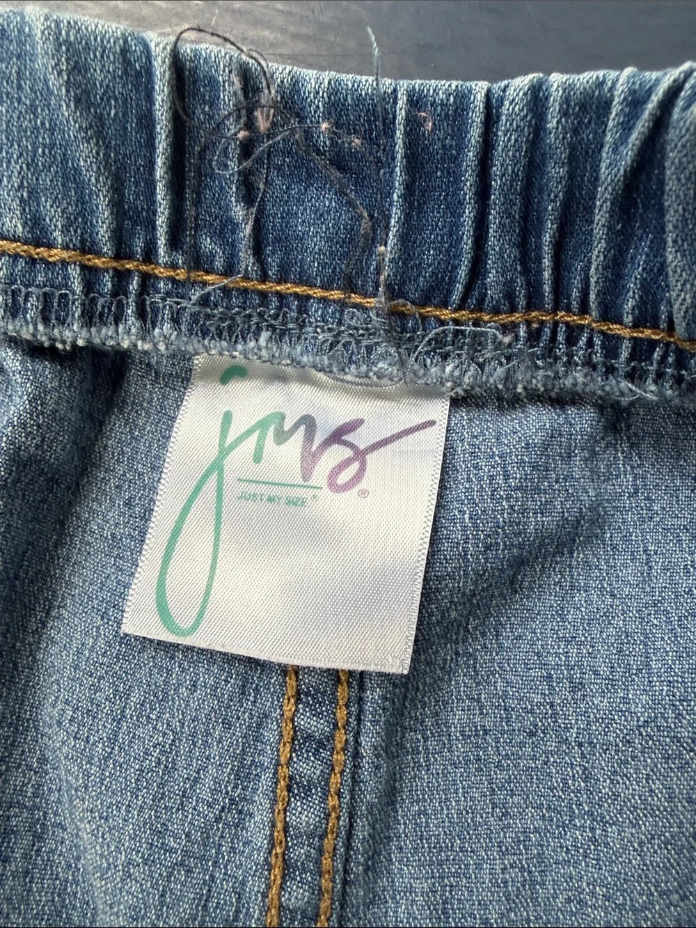 Just my size 1x Denim Pull-On Long Jeans Shorts